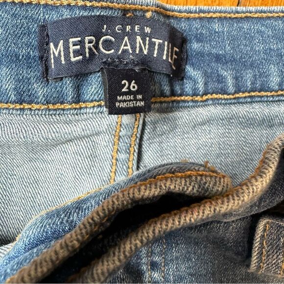 Shorts J. Crew 10" highest-rise cutoff denim blue boy shorts - Picture 5 of 6